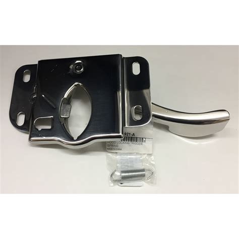 Ford Truck Hood Latch Assembly With Spring Plain Ss Cmw Trucks