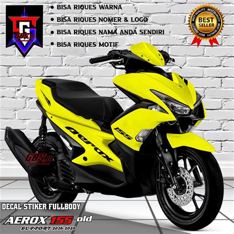 Jual Decal Stiker Aerox Old Full Body Sticker Motor Aerox Old