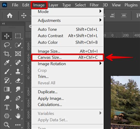 How Do I Change The Canvas Size To Fit An Image In Photoshop