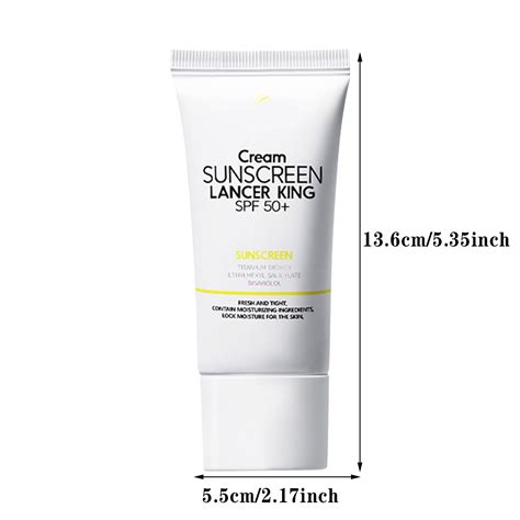 Facial Sunscreen Cream Spf 50 Refreshing Body Sunscreen Broad Spectrum