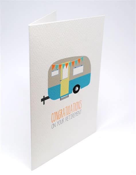 Retirement Card Work Retirement Cards Caravan Camper Etsy Australia