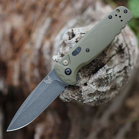 Benchmade CPM MagnaCut钢 G10柄 4300BK 02 绿色 3160 格尔装备