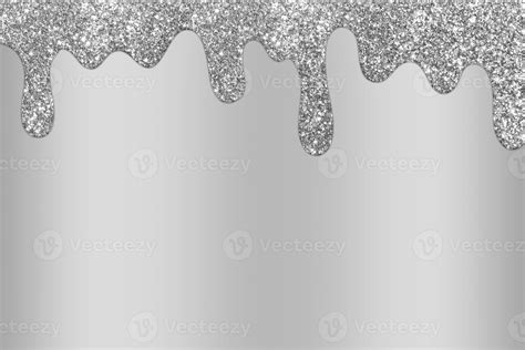 Silver Dripping Glitter Background Dripping Glitter Background