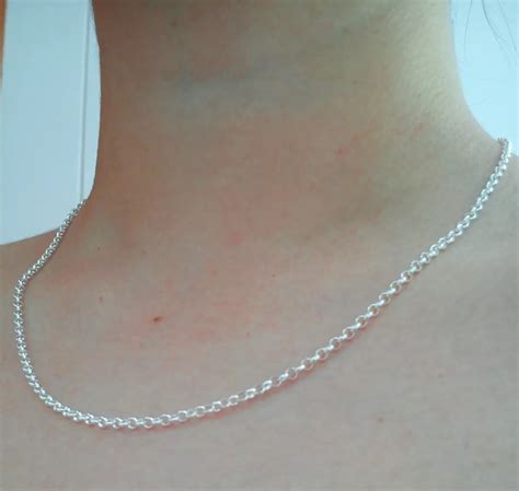 Colar Corrente Prata 925 Feminina Elo Português Choker 50cm KGSHOP