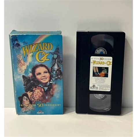 Vintage Wizard Of Oz Th Anniversary Vhs Tape Picclick Uk