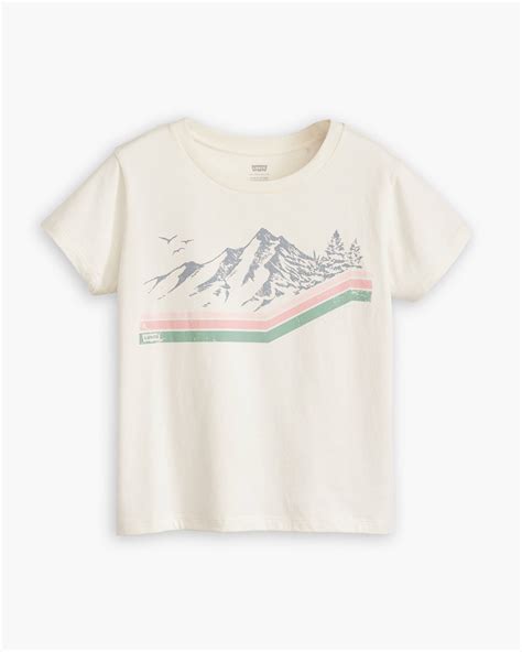 Graphic Boxy T Shirt White Levis® Ca