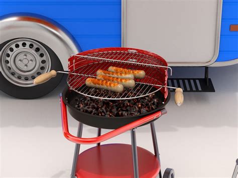 Camper Scene 3d Model Cgtrader