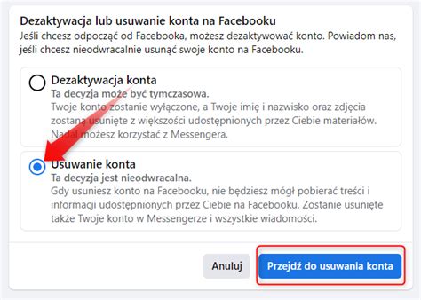 Poradnik Jak Usunąć Konto Na Facebooku Trybawaryjnypl