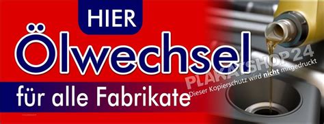 Lwechsel Nicht Vergessen Werbeposter Autowerkstatt