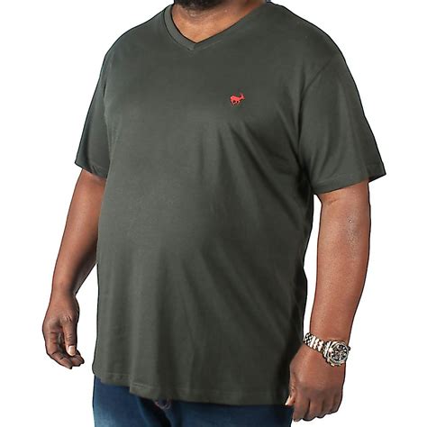 Bigdude Signature V Neck T Shirt Black Tall Bigdude