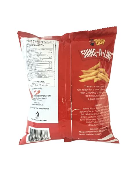 CHICKBOY Shingaling Hot & Spicy 30x65g | Corinthian Distributors