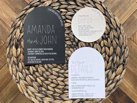 Create Arch Wedding Invitations With A Cricut Modern Diy Bride