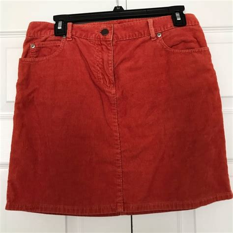 J Crew Skirts Jcrew Orange Corduroy Skirt Poshmark