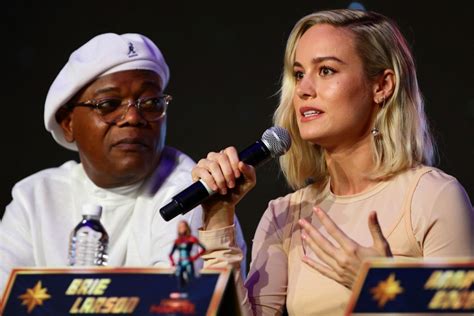 Brie Larson “captain Marvel” Press Conference In Singapore 02 14 2019 • Celebmafia