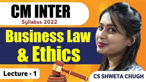 Syllabus Business Laws Ethics Lecture Youtube