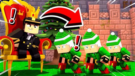 JE DEVIENS LE ROI DES LUTINS DE NOEL SUR MINECRAFT YouTube