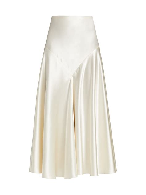 Buy Co Bias Cut Silk Midi Skirt At 70 Off Editorialist