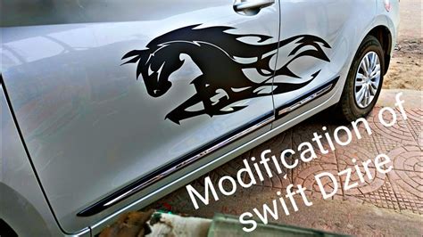 Swift Dzire Stickering Modification YouTube