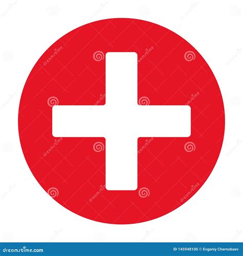 First Aid Icon Vector Eps10 Red First Aid Red Cross Sign Stock Vector