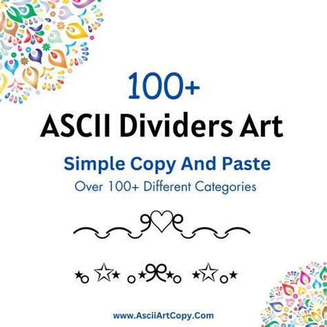 100+ ASCII Dividers Art (Simple Copy And Paste) | Ascii art, Ascii ...