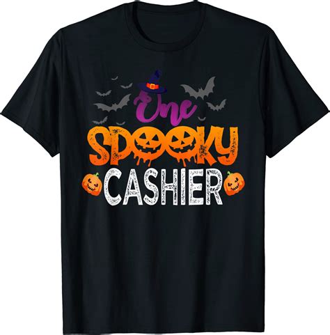 One Spooky Cashier Halloween Costume T For Men Women T