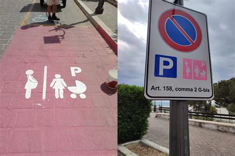 Parcheggi Arrivano Gli Stalli Rosa Per Le Donne In Gravidanza E Le