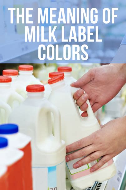 The Meaning Of Milk Label Colors