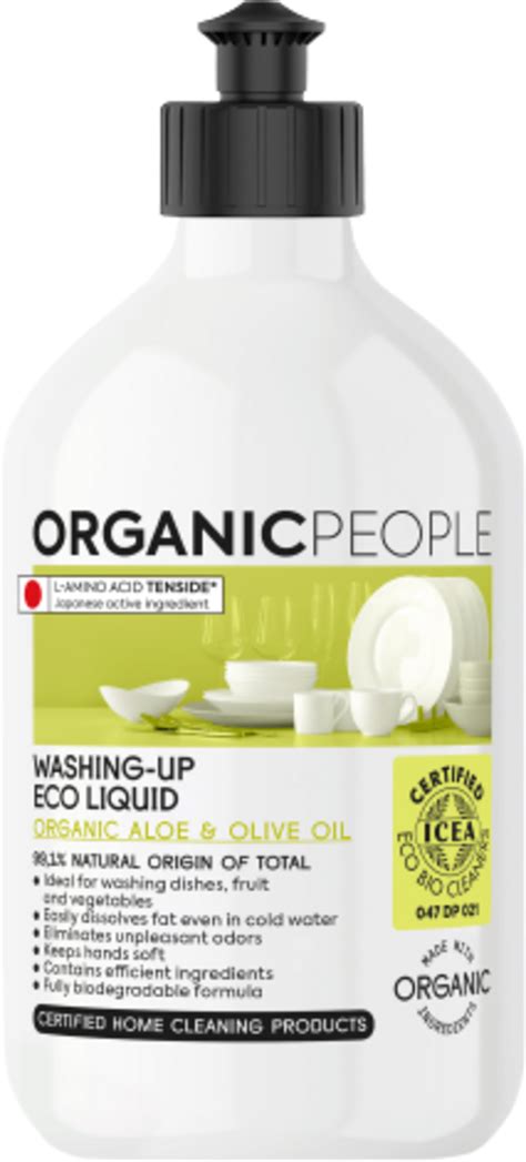 ORGANIC PEOPLE Detergente Lavavajillas Ecológico Aloe y Aceite de