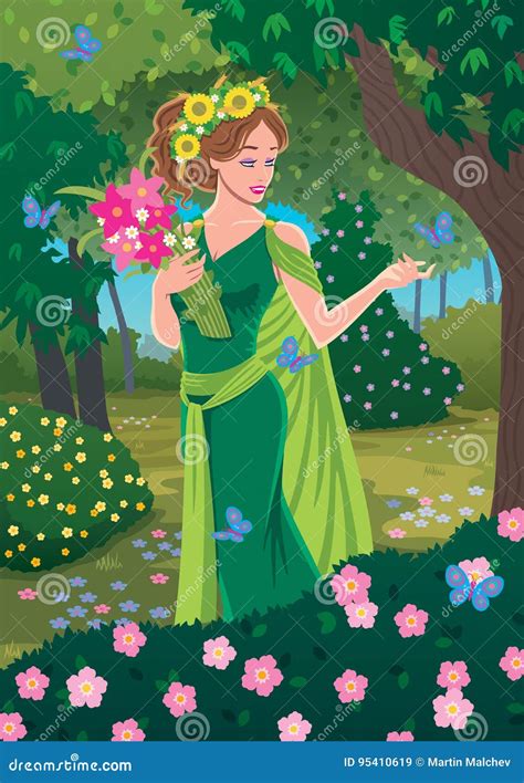 Demeter Stock Illustration Illustration Of Beautiful 95410619