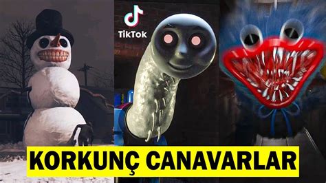 TİKTOK daki EN KORKUNÇ CANAVARLAR En Korkunç Tiktok Videoları Huggy