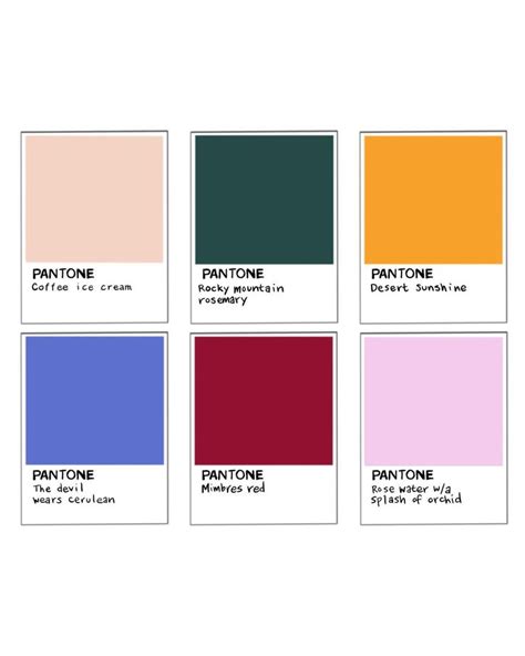 Pantone Color Palette Pantone Colour Palettes Pantone Palette