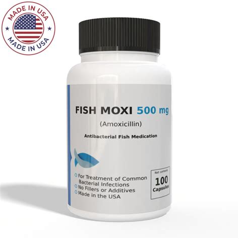 Thomas Labs Fish Mox Forte Amoxicillin 500mg 100 Capsules