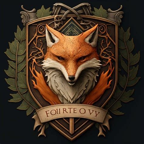 Fox Emblem In Fox Art Dnd Art Drawing Illustrations