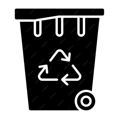 Premium Vector Recycling Bin Icon