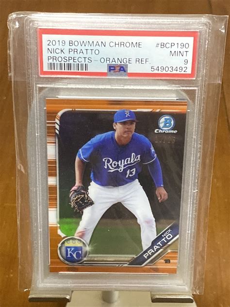 Pop Psa Sp Bowman Chrome Prospects Orange Refractor Nick