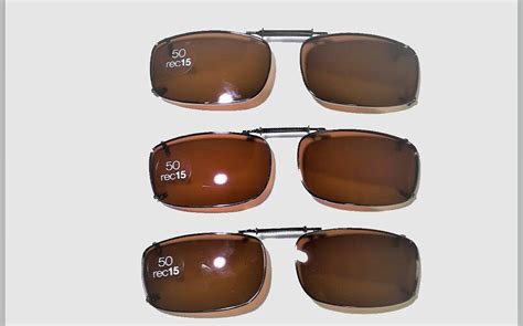 Amazon.com: 3 Solar Shield Clip-on Polarized Sunglasses 50 Rec 15 Full ...