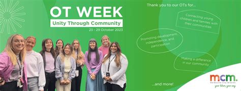 Celebrating Ot Week 2023 Melbourne City Mission Mcm