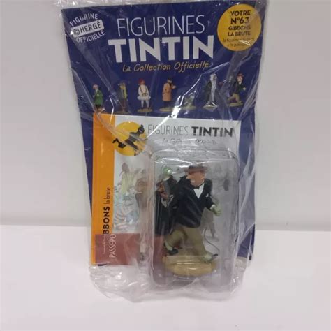 FIGURINE TINTIN COLLECTION Officielle Gibbons La Brute N 63 EUR 12