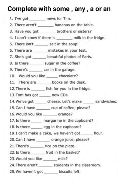 English Grammar Worksheet English Grammar Worksheets Grammar