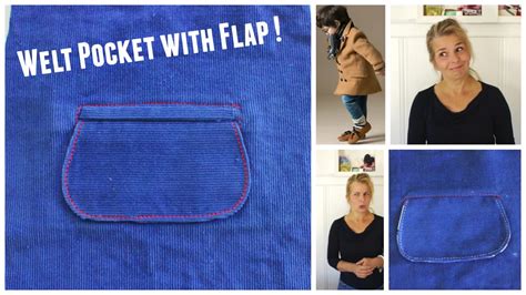 How To Sew A Welt Pocket With A Flap Cheats Pockets Sewing Tutorial