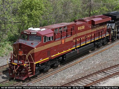 NS GE ES44AC 8102 Pennsylvania Railroad Heritage Unit Photo Page