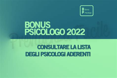 Lista Psicologi Aderenti Al Bonus Psicologo 2022 Previdenza Facile