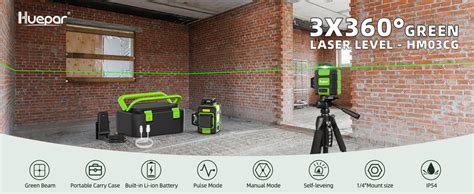 Huepar Laser Level Self Leveling Rechargeable Green Beam X