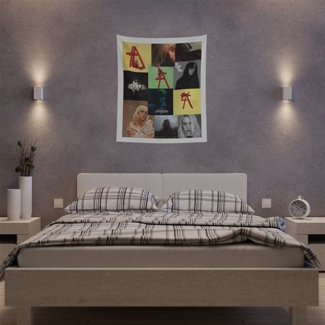 Billie Eilish Collage Of Album Covers Wall Tapestry Stylish Etsy