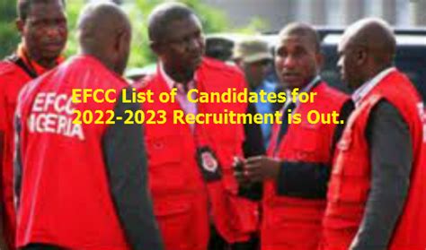 EFCC Recruitment Application Form for [2022-2023] is Out