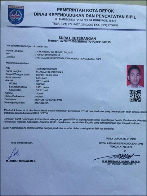 Contoh Surat Keterangan Koreksi Bpjs Ketenagakerjaan Surat Keterangan