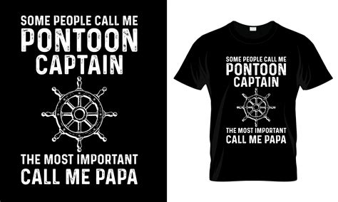 Some People Pontoon Captain T Shirt Graphic By The Unique T Shirt