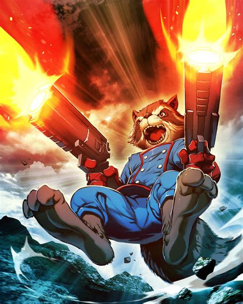 Rocket Raccoon 02 Marvels War Of Heroes Card Game By Edwinhuang On