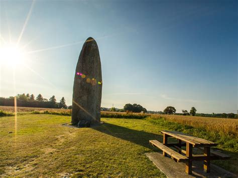 The Menhir Of Champ Dolent Saint Malo Mont Saint Michel Bay Tourism