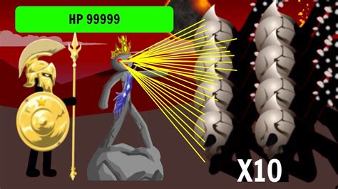 1 Golden Spearton Full 99999 HP And Laser Shooting Monument Vs X10